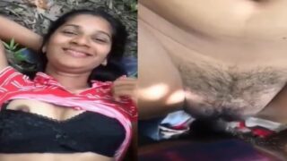 Indian village girl hairy pussy fucking outdoors