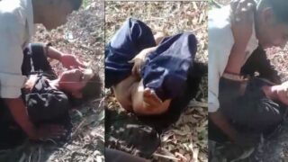 Indian village slut outdoor fucking MMS sex video