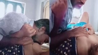 Marathi village wife boob sucking by neighbor guy