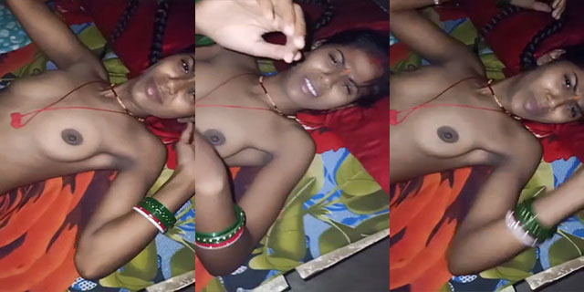 Bihari village housewife exposed nude on
