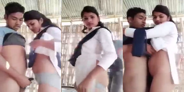 640px x 320px - Assamese village girl standing sex with BF