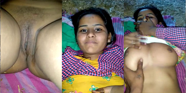 Chubby village girl boobs and pussy show