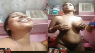 Bhojpuri wife sex with hubby on video call