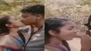 Sylheti village girl outdoor blowjob on valentines day