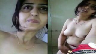 Kalyanpur village wife fingering pussy on cam