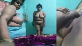 Super chubby village wife nude show selfie
