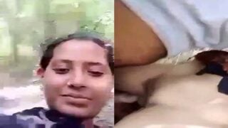 Dehati girl getting fucked in jungle