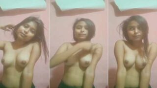 Cute Indian village girl showing her hot boobs