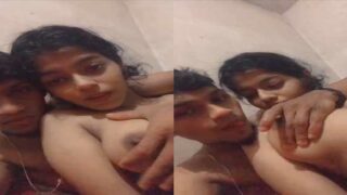 Cute Dehati girl nude sex with BF on cam