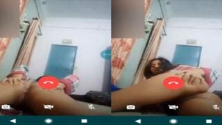 Dehati Pakistani girl showing her nude ass on video call