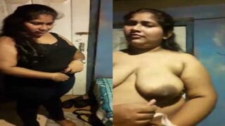 Chubby Dehati girl captured nude by lover