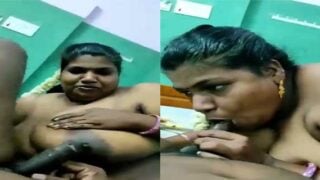 Soutrh Indian Dehati wife giving blowjob to Devar