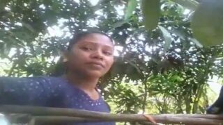 Bangla Dehati girl dress change ouitdoors after bath