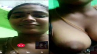 Southy village wife showing her boobs on video call