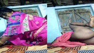 Indian village Bhabhi hard sex with Devar at night