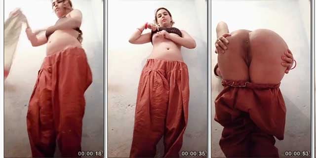 Xxx Punjabi Fat Ass - Punjabi village girl showing her big ass