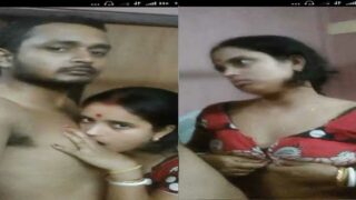 Sweet Dehati couple having foreplay fun on cam