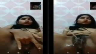 Village desi GF squirting heavily on video call