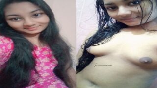 Dehati small boobs GF nude after bath selfie