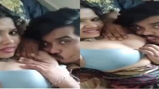 Indian bhabhi feeding boobs to her husband