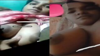 Bangladeshi girl flaunting boobs on video call