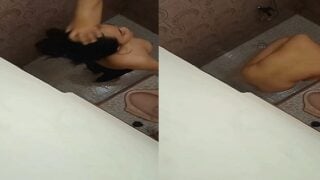 Desi village girl boob show and pissing