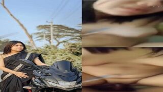 Indian village lady biker driving lover dick