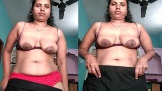 Telugu wife showing body parts viral MMS