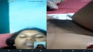 Desi village girl pussy showing on a video call