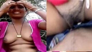 Indian girl riding dick in village outdoor sex