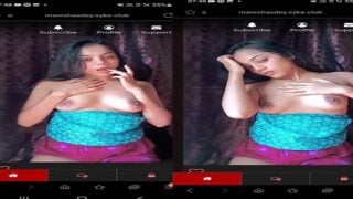 Indian village sex cam girl paid topless show