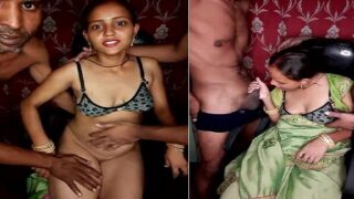 Young slut sucking 2 cocks porn Indian village