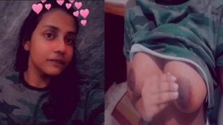 Desi mms leaked Jodhpur girl boob show on cam