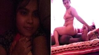 Horny girl riding dick in Bangla sex video