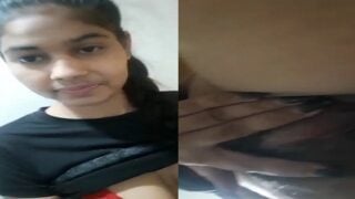 Indian college girl nude selfie hairy pussy show
