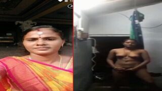 Madurai Tamil wife sex teasing nude video