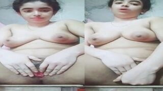 Pakistani village sex girl fingering bushy pussy