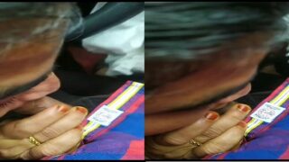 Mallu sex aunty blowjob to husband friend