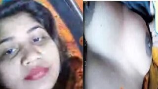 Dehati village bhabhi big boobs on video call