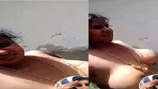 Tamil aunty nude selfie video call outdoors