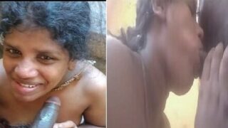 Tamil aunty sucking dick village outdoor sex
