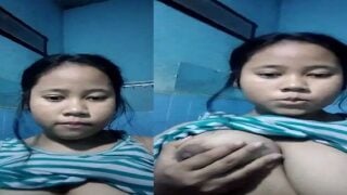 Assamese sex girl topless showing milky boobs