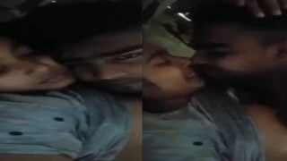 Indian lovers foreplay new village sex video