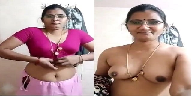 Telugu village sex aunty removing saree and blouse