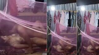 Desi couple vilage sex inside mosquito net