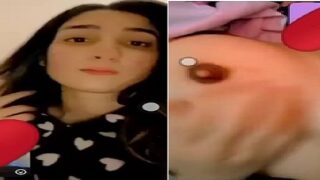 Slim college Pakistani sex girl boobs show