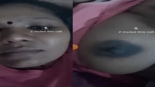 Desi wife video call big boobs show to lover