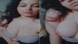 Chubby bhabhi big boobs showing selfie video