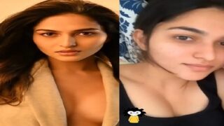 Kannada actress Kayadu Lohar showing cleavage MMS