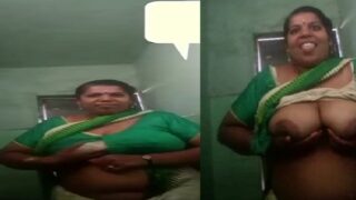 Stripping saree and blouse Tamil aunty sex topless